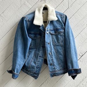 Sherpa denim jacket